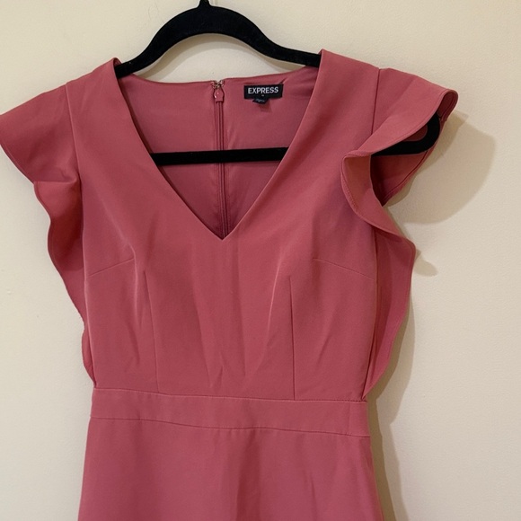 Express Rose Mini women’s classic Dress with Flutter Sleeves Size 0 - Picture 3 of 13